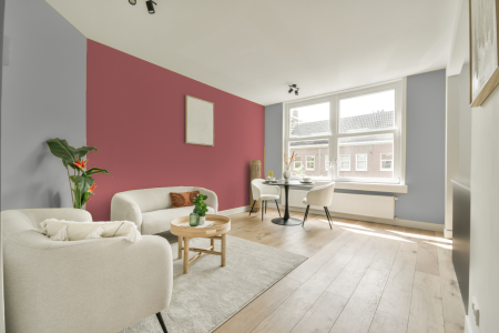 woonkamer met neutrale kleuren en Ral 3014