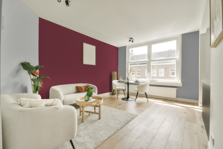 woonkamer met neutrale kleuren en Ral 4002