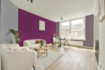 woonkamer met neutrale kleuren en Ral 4006