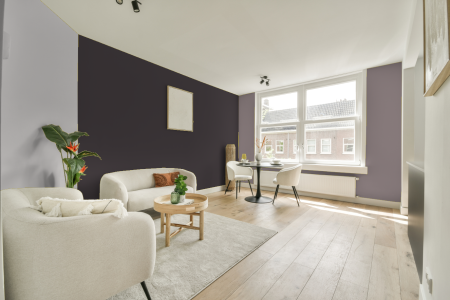 woonkamer met neutrale kleuren en Ppg1004-7