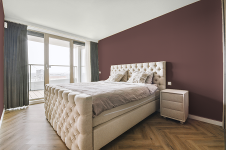 slaapkamer in kleur Full plum