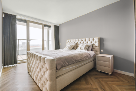 slaapkamer in kleur Gentle taupe