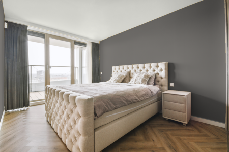 slaapkamer in kleur Mild grey