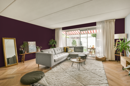 moderne living in de kleur S 7020-r20b