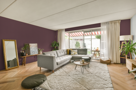 moderne living in de kleur Ral 010 40 15