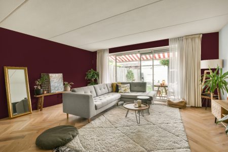 moderne living in de kleur Ral 020 20 29