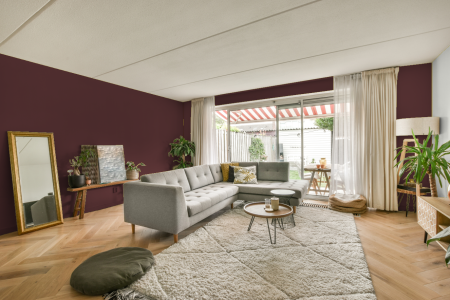 moderne living in de kleur Ral 020 30 20