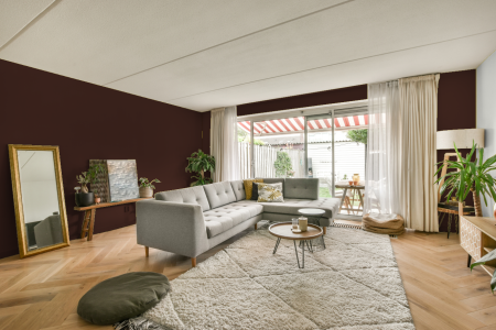 moderne living in de kleur Ral 040 20 19