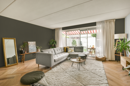 moderne living in de kleur Ral 095 40 10