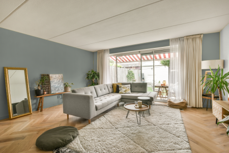 moderne living in de kleur Ral 140 70 05