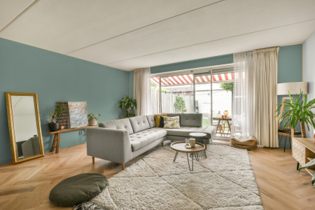 moderne living in de kleur Ral 170 70 10