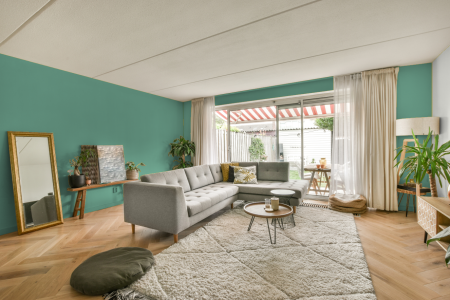 moderne living in de kleur Ral 170 70 25