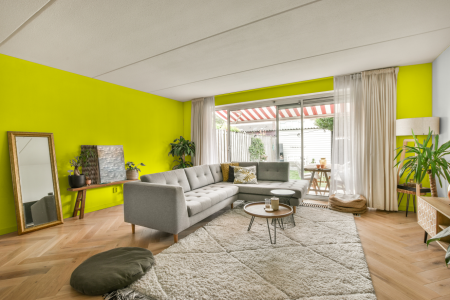 moderne living in de kleur Ral 1026