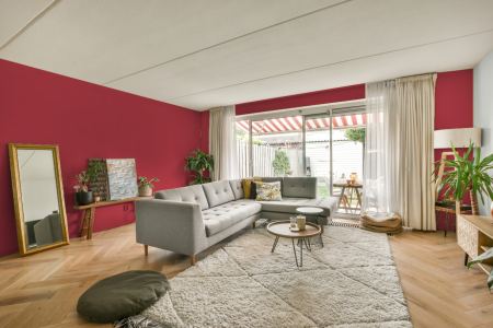 moderne living in de kleur Ral 3018