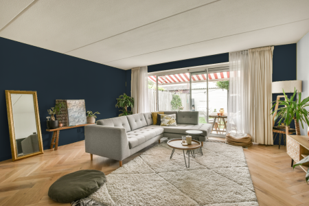 moderne living in de kleur Ral 5008