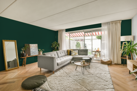 moderne living in de kleur Ral 6005