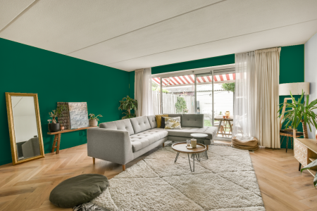 moderne living in de kleur Ral 6016