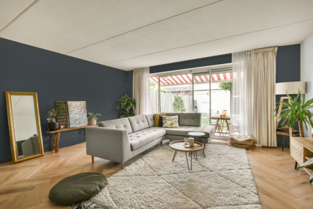 moderne living in de kleur Ral 7011