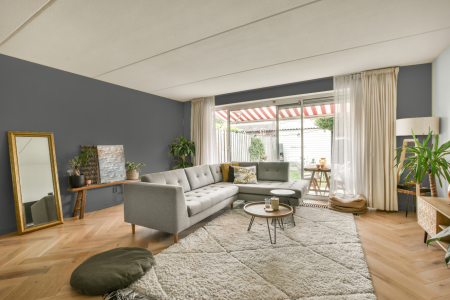 moderne living in de kleur Ral 7037