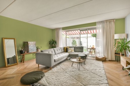 moderne living in de kleur Ppg1117-4