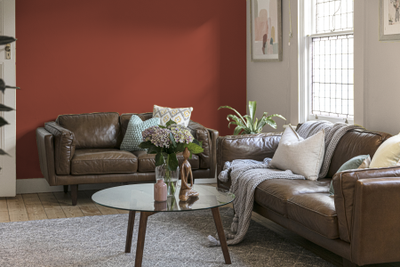 wachtkamer in de kleur Sikkens slaapkamer rood