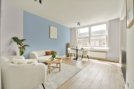 apartement met de kleur 2020 op de muren