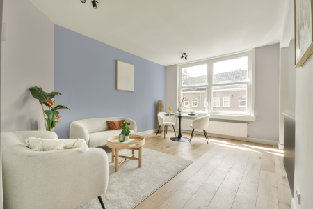 apartement met de kleur 2040 op de muren