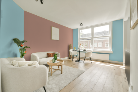 apartement met de kleur 3025 op de muren