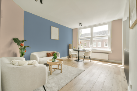 apartement met de kleur 3035 op de muren