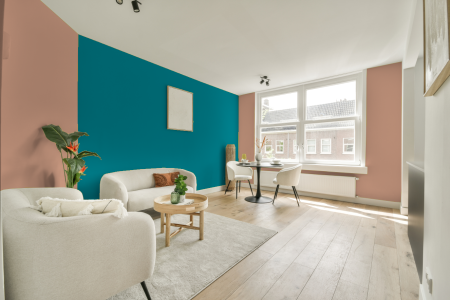 apartement met de kleur 3060 op de muren