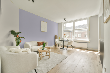 apartement met de kleur 3075 op de muren