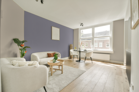 apartement met de kleur 6075 op de muren