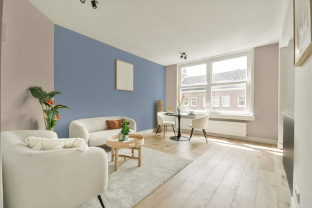 apartement met de kleur Gentle umber op de muren