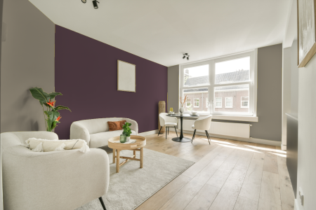 apartement met de kleur Mild bean op de muren