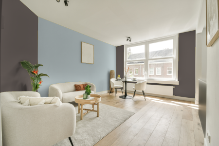 apartement met de kleur Real taupe op de muren