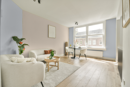 apartement met de kleur 2038 op de muren