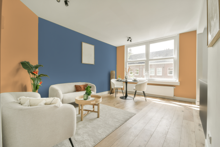 apartement met de kleur Gn 033-07 op de muren