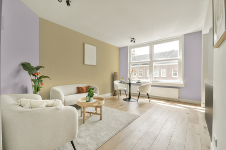 apartement met de kleur Gn 046-12 op de muren