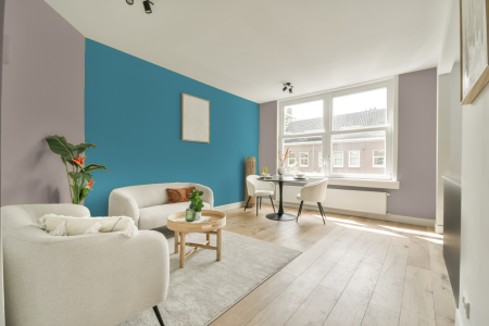 apartement met de kleur Gn 086-10 op de muren