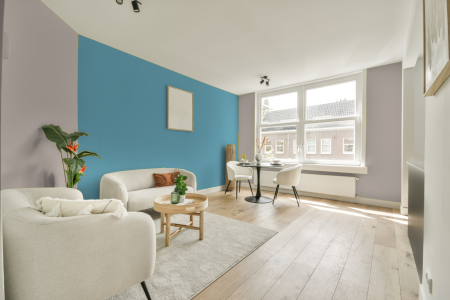 apartement met de kleur Gn 086-11 op de muren