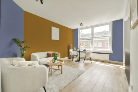 apartement met de kleur Gn 104-06 op de muren