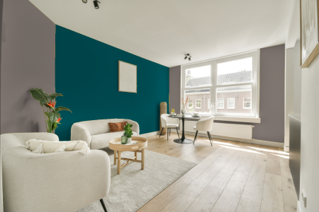 apartement met de kleur Gn 110-07 op de muren