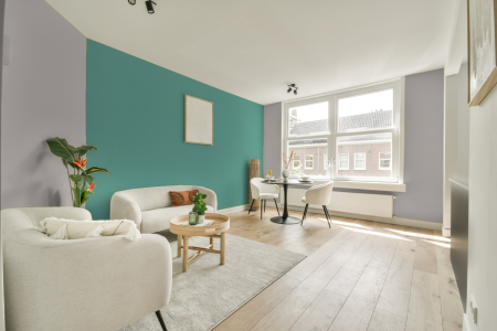 apartement met de kleur Gn 110-11 op de muren