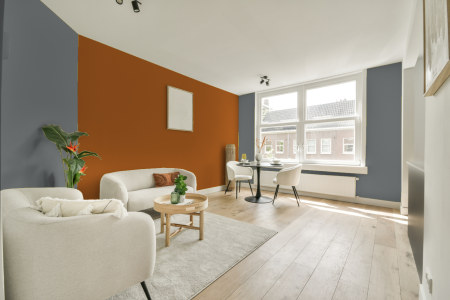 apartement met de kleur Gn 117-05 op de muren