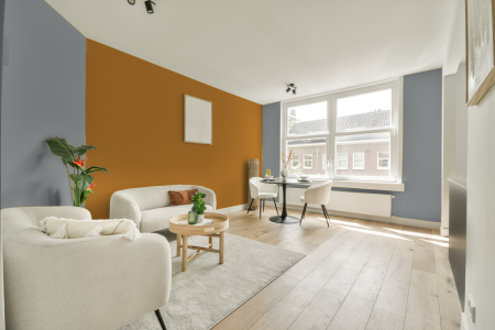 apartement met de kleur Gn 117-08 op de muren