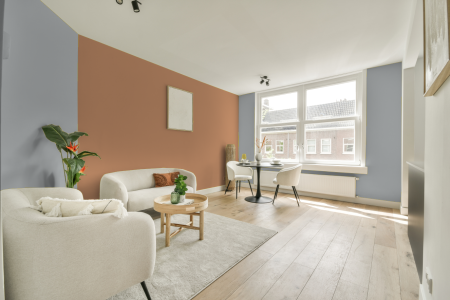 apartement met de kleur Gn 117-11 op de muren