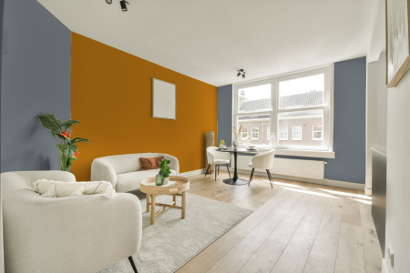 apartement met de kleur Gn 118-07 op de muren