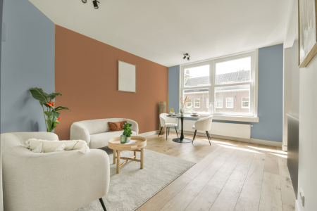 apartement met de kleur Gn 119-08 op de muren