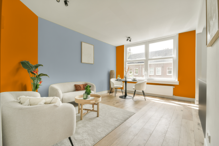 apartement met de kleur S 0585-y30r op de muren