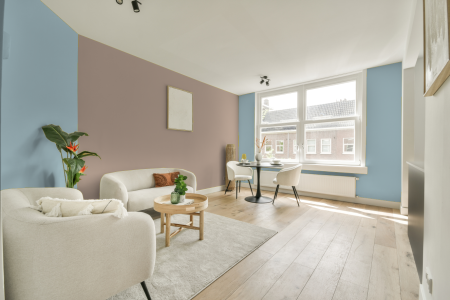 apartement met de kleur S 1015-b op de muren